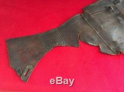 Antique Vintage WW1 Leather US Cavalry Military Saddle Bags
