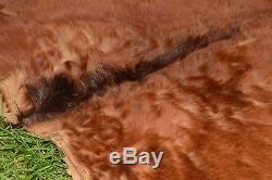 Antique/Vtg NATURAL HORSE HIDE tanned EQUINE SKIN pelt PELAGE Fur RUG LEATHER