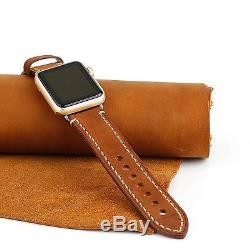 Apple Watch Band 38mm iWatch Leather Wrist Band Premium Vintage Crazy Horse L