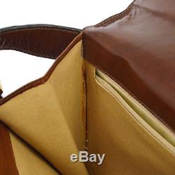 Auth CELINE Logos Horse Carriage Shoulder Bag Brown Leather Italy VTG B31532