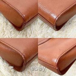 Authentic Burberrys Vintage Leather Shoulder Cross Body Bag Brown Horse Logo