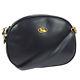 Authentic CELINE Horse Carriage Shoulder Bag Navy Leather Italy Vintage A27290