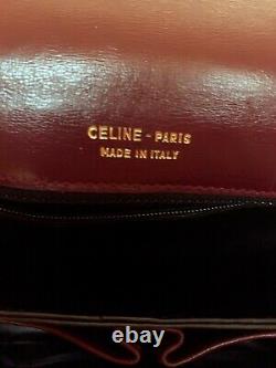 Authentic Celine Vintage Horse Carriage Box Shoulder Bag