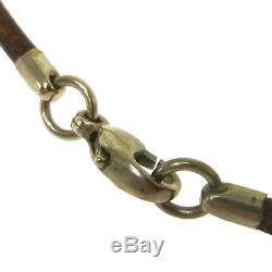 Authentic HERMES Vintage Logos Horse Motif Pendant Necklace Accessories AK17261i