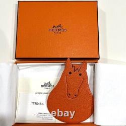 Authentic Hermes Vintage Pikabook Horse Bookmark Leather Brand New Deadstock