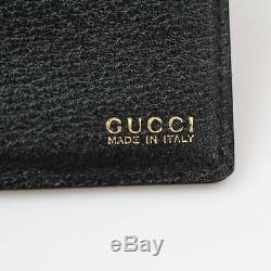 Authentic Vintage Gucci Wallet Horse Bit Black Leather 366337
