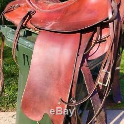 Authentic15FALLIS SADDLERY MAKERS Elbert, Colorado #7470-5228 Horse Saddle