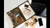 Azxcg Handmade Portfolio With Notepad Holder Crazy Horse Leather Portfolio Ipad Case