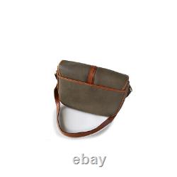 BALMAIN Crossbody VTG Messenger Flap Bag Coated Canvas / Leather EXCELLENT