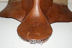 BEAUTIFUL Vintage Fels Bach Kadett 15 Brown Leather Horse Saddle Switzerland