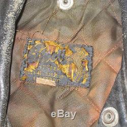 BUCO J-24 Cafe Racer Horse hide Leather Moto Jacket Size 40 Vintage (1950s)