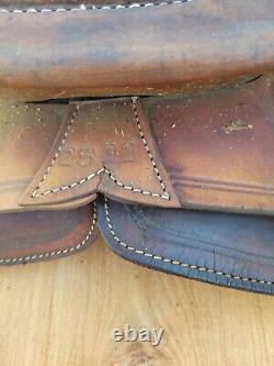 Beautiful Old Vintage Western Leather Horse Saddle Repair Decor Wood Stirrup