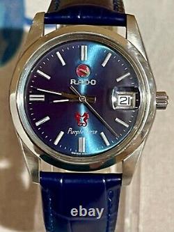 Beautiful Vintage Rado Purple Horse 1960 Automatic Mens Watch