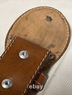 Belt Leather Vintage Heavy Duty Horse Size 36 Hand Tooled Nice