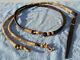 Braided Latigo Leather Lots of Rawhide Buttons Vintage Horse Show Romal Reins