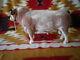 BreyerFLOCKED SHORTHORN BULLCustom FLOCKIE+SHOW HALTERVINTAGE! RIEGSECKERS