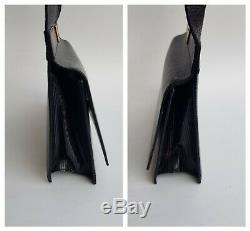 CELINE Bag. Céline Vintage Black Leather Horse Carriage Shoulder Bag