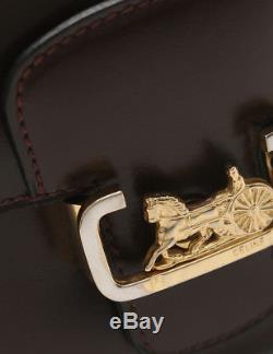 CELINE Old Celine shoulder bag leather horse-drawn carriage bracket vintage