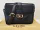 CELINE Shoulder Bag Purse Horse Carriage Leather Vintage Black Auth