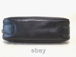 CELINE Shoulder Bag Purse Horse Carriage Leather Vintage Black Auth