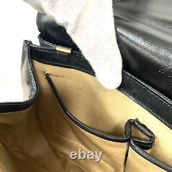 CELINE Shoulder Hand Bag Black Vintage