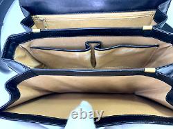 CELINE Vintage Bag Shoulder Bag Horse Carriage Buckle Leather Black Authentic