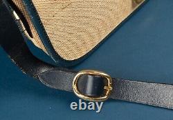 CELINE Vintage Canvas Shoulder Bag Horse & Carriage Logo Celine Paris