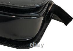 CÉLINE Vintage Horse Carriage Black Leather Cross Body Shoulder Bag GC