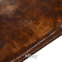 CELINE Vintage Horse Carriage Hardware 2 Way Leather Shoulder Bag Brown Used