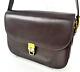 CELINE Vintage Shoulder bag Horse Carriage Leather Auth 0133