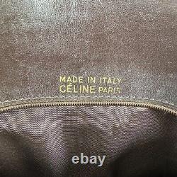 CELINE Vintage Shoulder bag Horse Carriage Leather Auth 0133