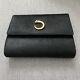 Cartier Vintage Trifold Horse Hair Leather Wallet PANTHERE