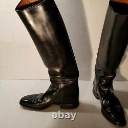 Cavallo men's vintage equestrian black leather tall riding boots size US 9 1/2 D