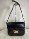 Celine Horse Carriage Shoulder Bag Black Leather Old Vintage Authen