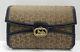 Celine Italy Vintage Horse & Carriage Logo Canvas Leather Clutch Bag Italy