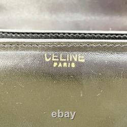 Celine Shoulder Bag Purse Horse-Drawn Carriage #N/A Vintage Used APR