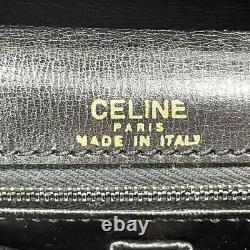 Celine Shoulder Bag Purse Leather Horse-Drawn Carriage Vintage Used APR