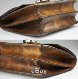 Celine bag handbag Vintage brown leather rare Horse Borsa a Tracolla a mana