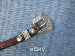 Champion Turf Sterling Silver Vintage Western Show Horse Headstall