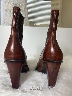 Charlie 1 Horse Vintage Handmade Leather Boots / Size 8 Women's Western Cowgirl