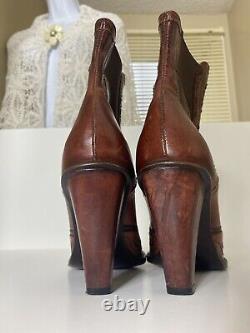 Charlie 1 Horse Vintage Handmade Leather Boots / Size 8 Women's Western Cowgirl