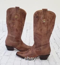 Charlie 1 Horse by Lucchese Vintage Brown Leather Western Cowboy Boots 9.5