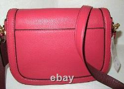 Coach C4058 Saddle Bag Horse & Carriage Leather Poppy Vintage Mauve Pink NWT$350