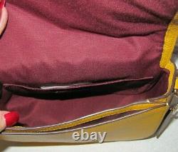 Coach C4058 Saddle Bag Horse & Carriage Pebble Leather Ochre Vintage Mauve $350