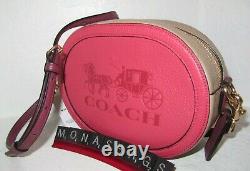 Coach C4164 Horse & Carriage Crossbody Poppy Vintage Mauve Tan New Bag NWT $328