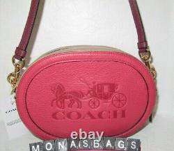 Coach C4164 New Crossbody Poppy Vintage Mauve Tan Bag New NWT $328