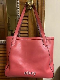 Coach Horse And Carriage Tote Bag Poppy/Vintage Mauve C4063 $378