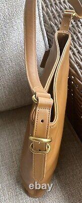 Coach Vintage Slim Bucket Equestrian Shoulder Bag Toffe Color Made in USA Beauty