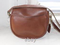 Coach Vintage Watson Crossbody Bag 9981 in British Tan, USA 1990s, Turnlock