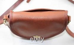 Coach Vintage Watson Crossbody Bag 9981 in British Tan, USA 1990s, Turnlock